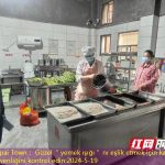 Shuangpai Town： Güzel ＂yemek ışığı＂ nı eşlik etmek için kampüsün gıda güvenliğini kontrol edin
